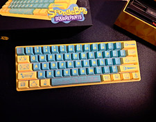 K1 K1 PRO SpongeBob Edition Mechanical Keyboard Bluetooth USB-C RGB Blue/Yellow picture