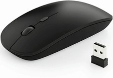 Ergonomic Wireless Mouse - Portable 6-Button Mouse with Silent Click Technology picture