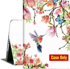 Case for iPad 9th/8th/7th Generation 10.2 Inch - Flower Hummingbird Design picture