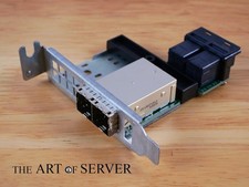 Supermicro AOM-SAS3-8I8E-LP SFF-8644 to SFF-8643 Adapter Low Profile PCI bracket picture