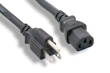 5FT Standard Power Cord Cable Black UL cUL SVT 5 Feet picture
