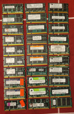 Lot of 30 Various Size, Speed DDR1 Desktop Memory Modules, Untested Pulls, AS IS picture