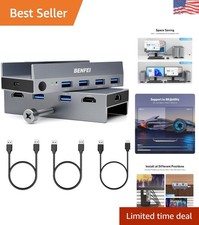 Versatile KVM Switch: 8K@60Hz HDMI with USB 3.0 for Enhanced Workspaces picture