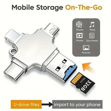 4 In 1 USB 3.0 128GB Type C Memory Photo Stick for iPhone Android** picture