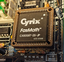 1989 387 PLCC68 Cyrix CX-83S87-25-JP Co-Processor FasMath FPU ***TESTED*** picture