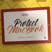 Soonjet Protect MacBook 15in Rigid Plastic Hard Shell Case Cover, Red picture