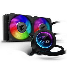 Gigabyte Aorus Liquid Cooler 240 Circular LCD Display Dual 120mm ARGB Fans picture