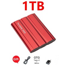 Portable SSD External Solid State Drive USB 3.2 Gen2 Fast Transfer 1TB picture