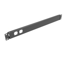 QiaoYoubang 1U Hinged Rack Panel 2D XLR HDMI Audio Mount 1U2D, Black  picture