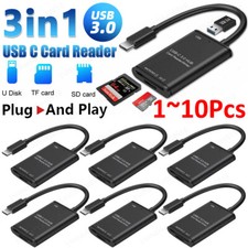 3in1 USB 3.0 Type C To SD/TF Card Reader Adapter Hub For Computer Cellphone Lot picture