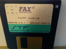 ITHistory SOFTWARE APPLE (1994) FAX STF Macintosh  (STF Tech)  3.5