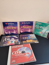 Lot 6 Recordable Discs Verbatim DVD+R DL Memorex Maxell Pengo CD-R CD-RW picture
