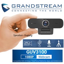 Grandstream GUV3100 Full HD USB Webcam Camera 2MP CMOS 2 Mics Teams Zoom Webex picture