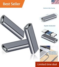 USB C Female 3-Pack Adapter Set: Durable 100W Coupler for Thunderbolt Devices picture