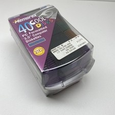 Memorex 40 Cool disks New In Package PC Formatted 3.5 Computer Diskettes picture