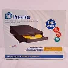 Plextor IEEE 1394 FireWire & High Speed USB DVD-R/RW External PX-740UF Open Box picture