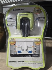 IOGEAR MiniView Micro 2-Port KVM Switch PS/2 VGA Built-in 6ft Cables GCS62WM picture