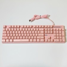 MageGee GT838 Wired USB Gaming Membrane Keyboard Pink RGB Backlight - Tested picture