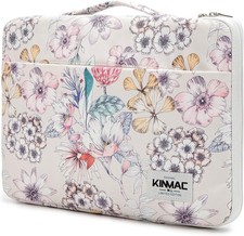 Floral Pattern 360° Water Resistant Laptop Sleeve Bag Case with Handle for Surfa picture