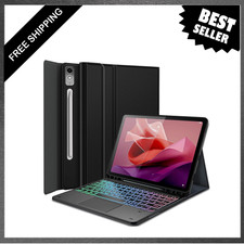 Touchpad Keyboard Case for Lenovo Tab P12 12.7 Inch 2023, Rainbow Backlight picture