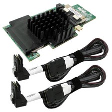 Intel PBA G35316-610 Dual Port Integrated RAID Module + 2x G94562-001 SAS Cables  picture