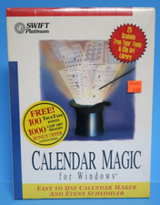 Calendar Magic for Windows PC Computer Program Software Swift Platinum IBM Cosmi picture