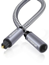 Optical Extension Cable 3Ft/1M, Toslink Optical Cable Male to Female Hi-Fi So... picture
