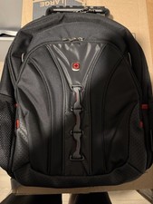 Wenger Legacy 16in Laptop Backpack Black/Gray Polyester Padded picture