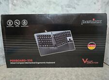Perixx PERIBOARD-335 BL Wired Compact Mechanical Ergonomic Keyboard New/Open Box picture