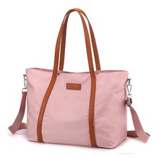 Laptop Bag Waterproof Lightweight Shoulder Tote Nylon Briefcase Fits 15.6 Inch picture