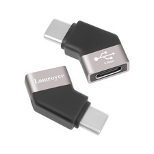 USB Type C 3.1 Extension Adapter 2Pack,45 Degree Angled USB C Male to Female picture