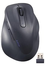 ELECOM EX-G 2.4GHz Silent Wireless Mouse, M, Black, M-XGM30DBSKBK Japan New picture