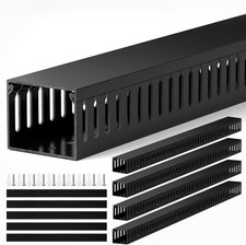 H2In X W2.4In Professional Server Rack Cable Management Raceway, 95In (4X L23.6I picture