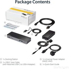 StarTech USB-C & USB-A Dock - Hybrid Triple Monitor Laptop Docking Station picture