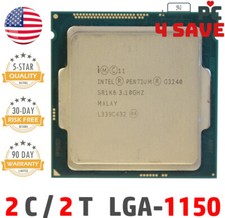 4th Gen Intel Pentium G3240 CPU 3.1 GHz 2-Core 3MB LGA-1150 Haswell SR1RL SR1K6 picture