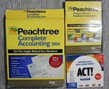 Peachtree Complete Accounting 2004 Multi-User (5). New. Orig owner. Documents picture