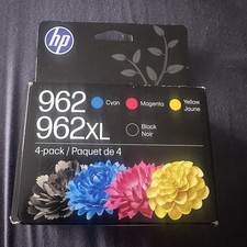 Genuine HP 962 962XL Ink 4-Pack Combo OEM Sealed Set Black Colors Exp MAR 2028 picture
