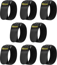Trilancer Elastic Cinch Straps with Anti-Slip Strips, 12'' X 2'' (8 Pack) picture