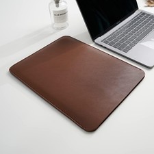 14 Inch Dark Brown Laptop Sleeve for New MacBook Pro A2442 A2779 A2992 A2918 M3 picture