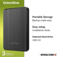 UnionSine Portable External Hard Drive USB 3.0 Laptop PS4 Storage HDD - 1TB, 2TB picture