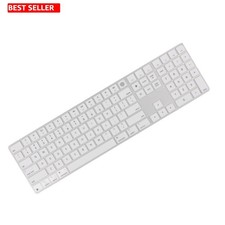White Keyboard Cover 2024 Mac Magic Touch ID Numeric Keypad US Layout picture