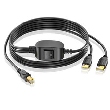 8FT Printer Cable Splitter for 2 USB Computers/Laptops Using 1 Printer picture