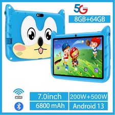 7 Inch Kids Tablet Android 8GB+64GB WiFi Bluetooth Dual Camera Education Tablet picture