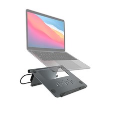 ADAM elements 5-in-1 USB-C Hub Stand Laptop Riser 4K HDMI PD Charging MacBook picture
