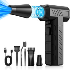 Compressed Air Duster -Mini Blower Turbo Fan,150000Rpm Cordless picture