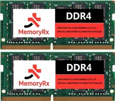 32GB (2X16GB) DDR4 MEMORY RAM Compatible with Synology DiskStation DS1522+ picture