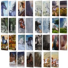 OFFICIAL SIMONE GATTERWE HORSES LEATHER BOOK WALLET CASE COVER FOR AMAZON FIRE picture