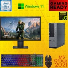 GTA5 Dell i5 Gaming Desktop PC Computer GT1030 Win11 16GB 1TB 22