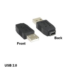 Kentek USB 2.0 A Male to Mini B 5Pin Female Adapter Connector Camera PDA MP3 PS3 picture