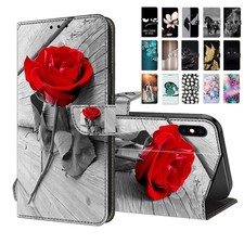 Flip Cat Lion Flower Card Wallet Cover Case For S9 S10 S8 Plus S7 Edge S10 Lite picture
